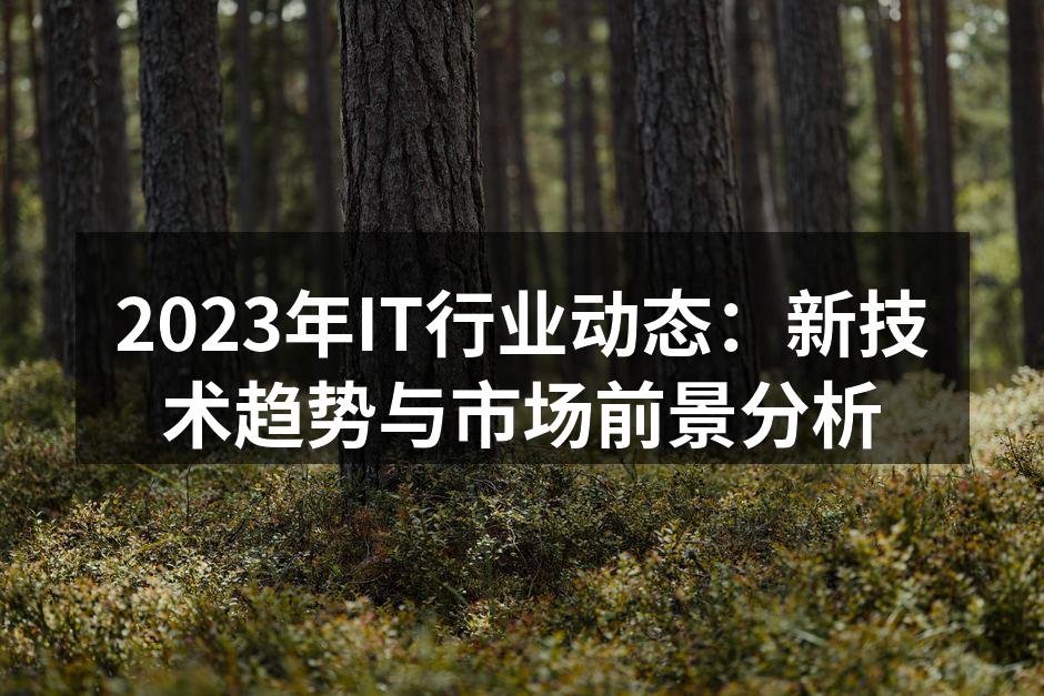 2023年IT行业动态：新技术趋势与市场前景分析